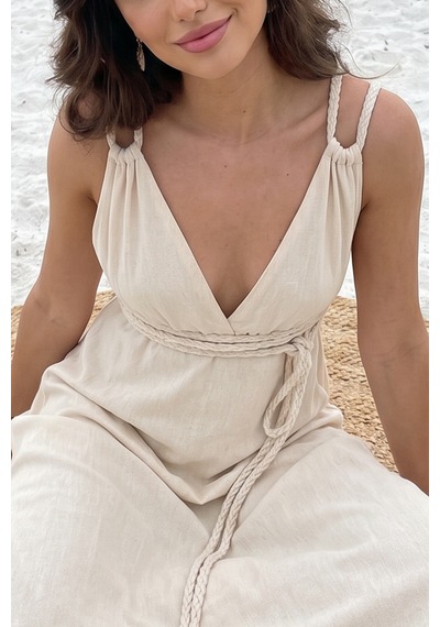 Fashion Cocktail Truva Antik Sonsuzluk Çift Halatı Helenistik Gladyatör Keten Sırt Dekolte Örgü Bağlamalı Astarlı Yazlık Bohem Uzun Maxi Elbise Ekru Fashion Cocktail Truva Antik Sonsuzluk Çift Halatı Helenistik Gladyatör Keten Sırt Dekolte Örgü Bağlamalı Astarlı Yazlık Bohem Uzun Maxi Elbise Ekru