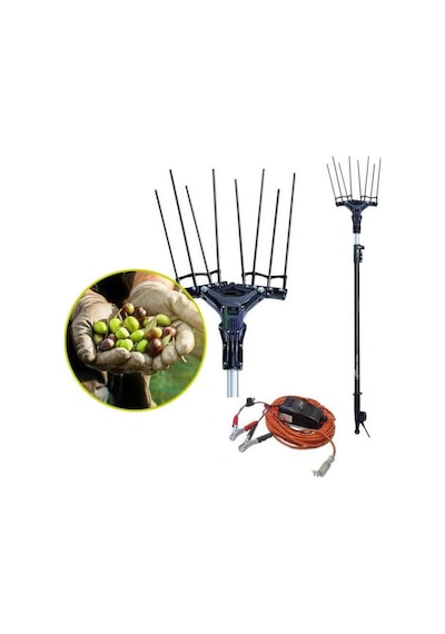 Karbonium Evo Teleskopik Zeytin Silkme Silkeleme Makinesi 12 Volt