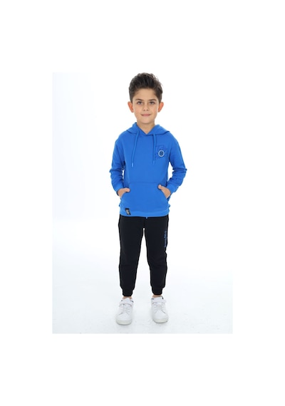 Toontoy Kids Toontoy Erkek Çocuk 2'li Takım Baskılı Kapüşonlu Cepli Sweatshirt & Beli Paçası Lastikli Cepli Jogger Eşofman Altı - Renk Bloklu & 2 İplik Saks Toontoy Kids Toontoy Erkek Çocuk 2'li Takım Baskılı Kapüşonlu Cepli Sweatshirt & Beli Paçası Lastikli Cepli Jogger Eşofman Altı - Renk Bloklu & 2 İplik Saks
