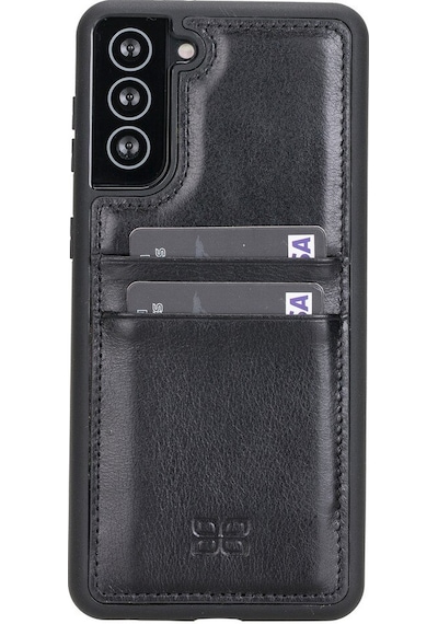 Bouletta Samsung Galaxy S21 Plus Uyumlu Deri Kartlıklı Arka Kapak (506575556)