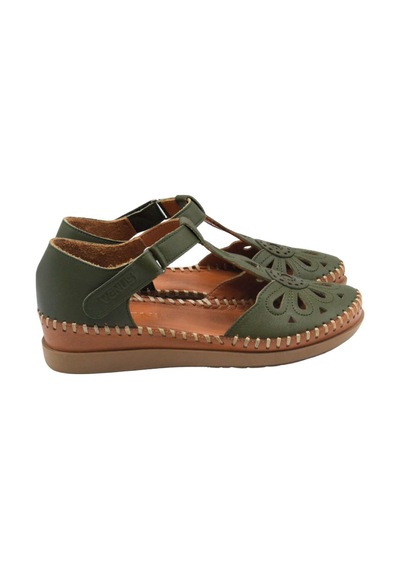 Kadın Comfort Deri Sandalet Yeşil 18793505y Yetişkin