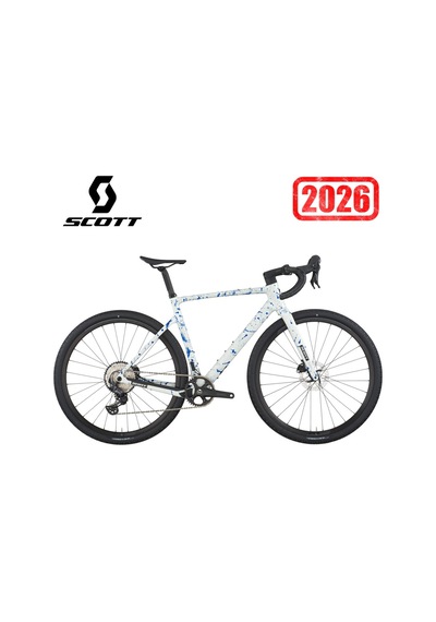 Scott Addict Gravel 30 Karbon Gravel Bisiklet 1x12v White Blue M/54cm Siyah