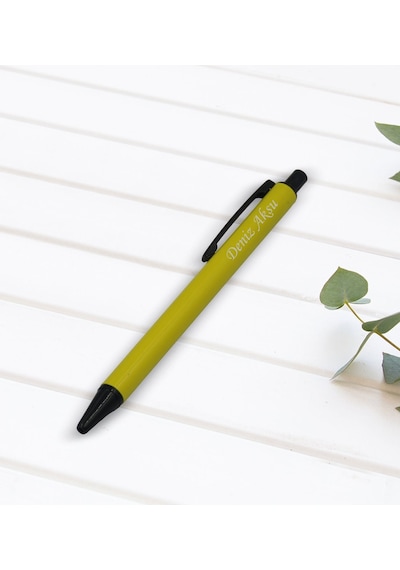 Bk Gift Kişiye Özel İsimli Sarı Sert Kapaklı Defter Ve Tükenmez Kalem Seti, Arkadaşa Hediye, Yeni İş Hediyesi, Doğum Günü Hediyesi-11