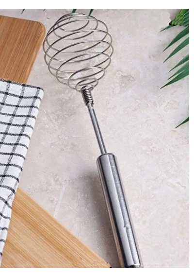 Mucit Home Yeni Nesil Pandispanya Kek Çırpıcı Yaylı Yumurta Çırpıcı Krema Çırpma Aleti Krom