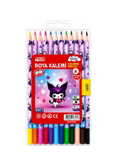 Fatih Kuru Boya Hello Kids 12 Çantalı Çok Renkli