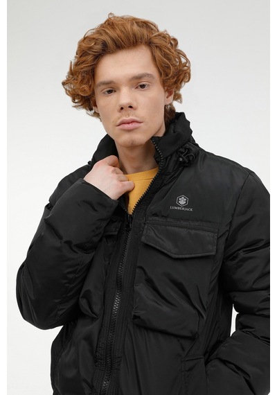 Lumberjack M-Adalwolf Coat 2Pr Siyah Erkek Kısa Kaban Siyah