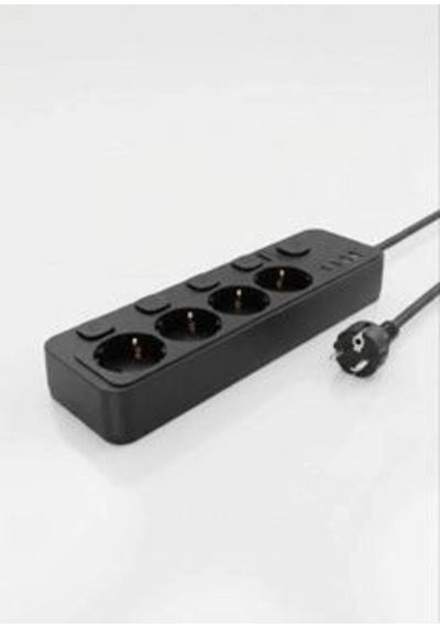 Akım Korumalı 4 Lü Priz 2xusb 2xtype-c Çıkış Yüksek Gerilim Koruma Priz Çoğaltıcı 0 - 2 M