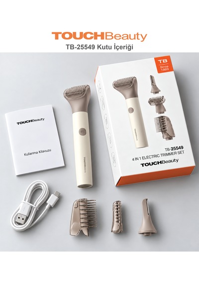 Touchbeauty Tb25549 Çok Başlıklı Kablosuz, Bikini Ve Özel Bölge Tüy Kısaltma Cihazı