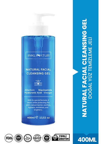 Inklınatur Lifestyle & Cosmetics Doğal Yüz Temizleme Jeli 400 ML