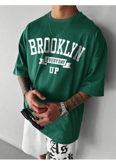 Unisex Brooklyn Every Day Süprem T-shirt Nefti Yeşil Baskılı Oversize Bisiklet Yaka Kısa Kol Tişört Nefti Yeşil Unisex Brooklyn Every Day Süprem T-shirt Nefti Yeşil Baskılı Oversize Bisiklet Yaka Kısa Kol Tişört Nefti Yeşil