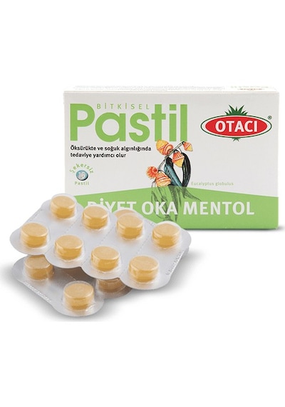 4 Adet Otacı Pastil Oka Mentol  16'lı