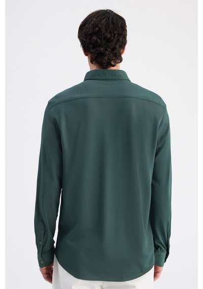 D'S Damat Ds Damat Comfort Zümrüt Yeşili Oxford Gömlek 6hc02g811304m Zm1