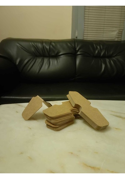 100 Adet Kraft Takı Kartı 12.2 5x3 Cm Küpe Kolye Bileklik Sunum Kartı Kraft Takı Sergi Kartı