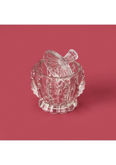 Delii Glass Cam Şekerlik - Şeffaf - 3,5 Cm Çok Renkli