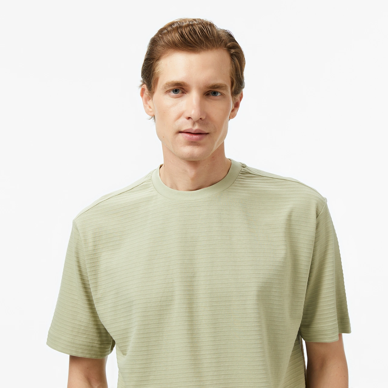 Nautica Erkek Yeşil Regular Fit Çizgili T-shirt Çizgili V55326t Yeşil