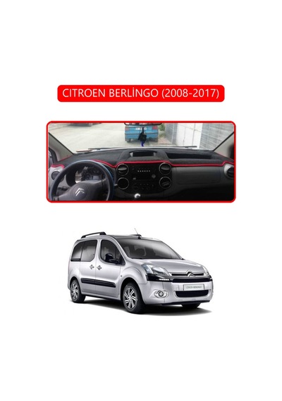 Cıtroen Berlingo 2008-2017torpido Koruma Halısı Kırmızı Kenar