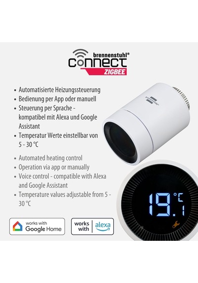 Connect Zigbee Serisi Akıllı Ev Sistemi Radyatör Termostat Vanası