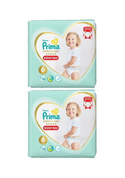 Prima Premium Care Külot Bebek Bezi Beden:6 (15+) 56 Adet Süper E