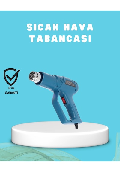 Mey İthalat 2000w Sıcak Hava Üfleme Tabancası Seramik Rezistanslı Profesyonel