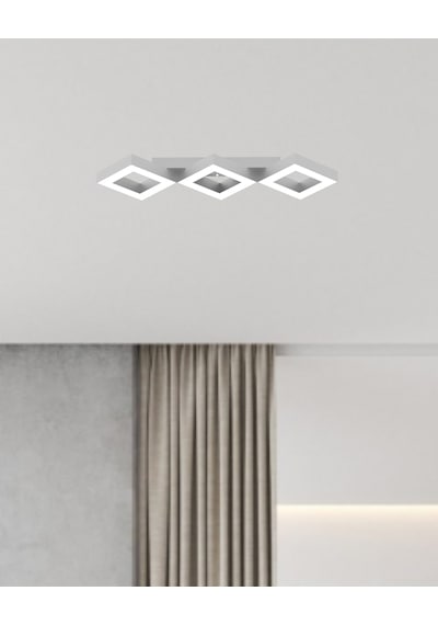 Amigo Gri Kasa, Beyaz Işık Modern Plafonyer Led Avize GRİ RENK