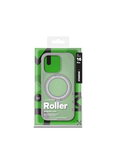 Momax Roller CaseForm Apple Uyumlu iPhone 16 Pro Magsafe Kılıf Açık Gri