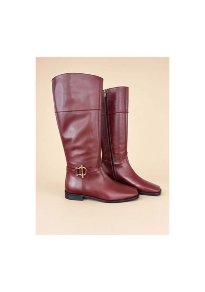37brandshoes Bordo Deri Bot Bordo Bordo