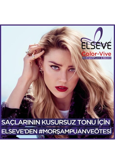L'Oreal Paris Elseve Mor Şampuan 2 x 200 ML