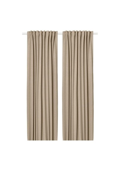Ikea Rosenmandel Fon Perde 135x300 Cm Sarı-bej Sarı - Bej