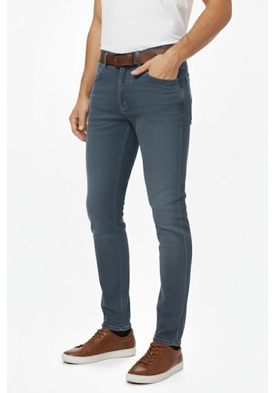 Erkek Silim Fit Jeans Model Pantolon 310 Bgl-st04976 Koyu Gri