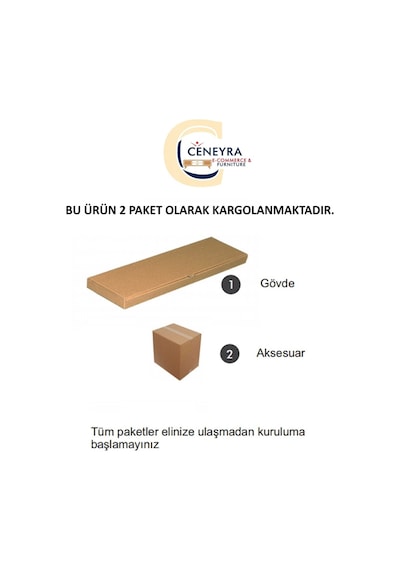 Tsa1832bg Slim Tv Stand, Tv Sehpası Beyaz-gold 180cm