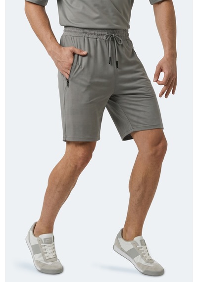 Slazenger Hyperbolt I Erkek Cepli Fıtness Koyu Gri Şort
