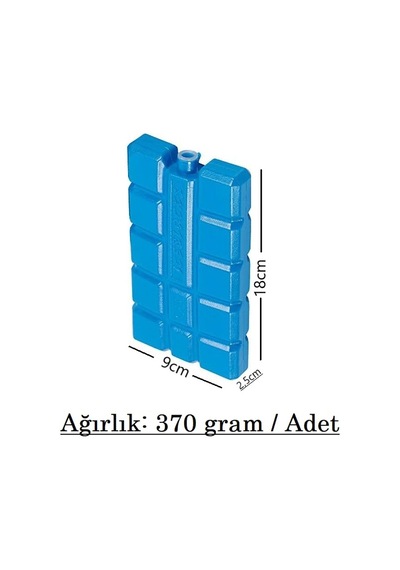 Ankanorm Buz Aküsü Buz Kasedi Ice Box 8nanli Set 370 Ml X 8, Ankanorm, Mavi Çok Renkli
