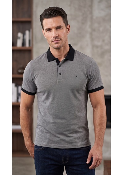 Efor Comfort Fit Rahat Kalıp %100 Pamuk Kıvrılmaz Yaka Gri Siyah Polo Yaka Tişört Ts 931 Gri-siyah Efor Comfort Fit Rahat Kalıp %100 Pamuk Kıvrılmaz Yaka Gri Siyah Polo Yaka Tişört Ts 931 Gri-siyah