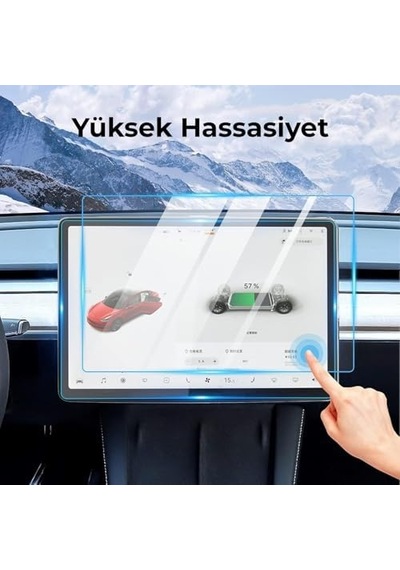 Byd Seal U Ev 15.6 Multimedya Temperli Cam Ekran Koruyucu 99% Işık Geçirgenliği, Yağ Ve Parmak İz