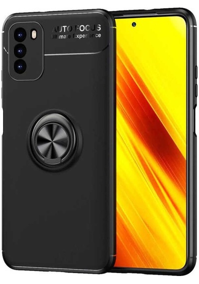 Xiaomi Redmi Note 9 4G Kilif Yüzüklü Standli Manyetikli Silikon 559117321