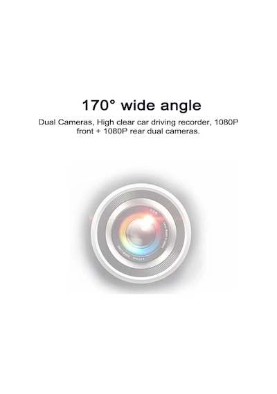 1080p Dvr Araç İçi Kamera Ön Ve Arka Çift Kamera 9.66 İnç Dokunmatik Ekranlı Sürüş Kaydedici 170 Geniş Aç
