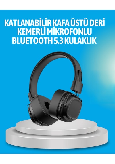 Deep Bass Destekli Kablosuz Katlanabilir Kulak Üstü Kulaklık -