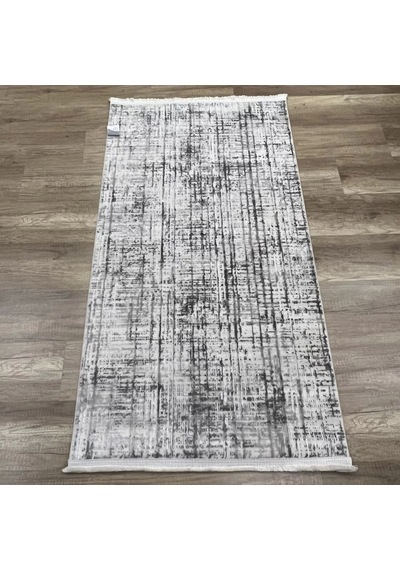Hoom Rugs Dekor 1057 Gri Kaymaz Taban Antibakteriyel Modern Akrilik Halı Gri