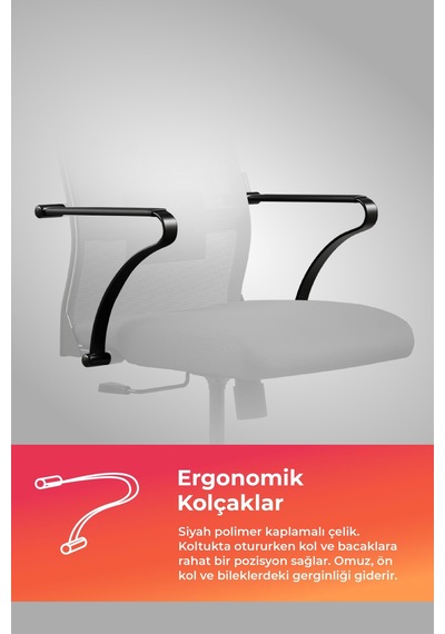 Ergolife Sit Air-180 Ofis Koltuğu Yükseklik Ayarlı, Fileli, Boyun Destekli, Bilgisayar Sandalyesi - 696.61.51.222 Siyah Ergolife Sit Air-180 Ofis Koltuğu Yükseklik Ayarlı, Fileli, Boyun Destekli, Bilgisayar Sandalyesi - 696.61.51.222 Siyah