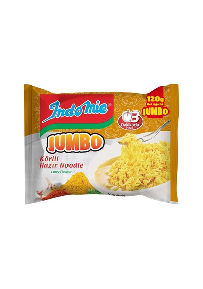 Indomie Jumbo Noodle 120 G Körili Hazır Erişte 4'li Avantaj Paketi - 4 Adet Tarı