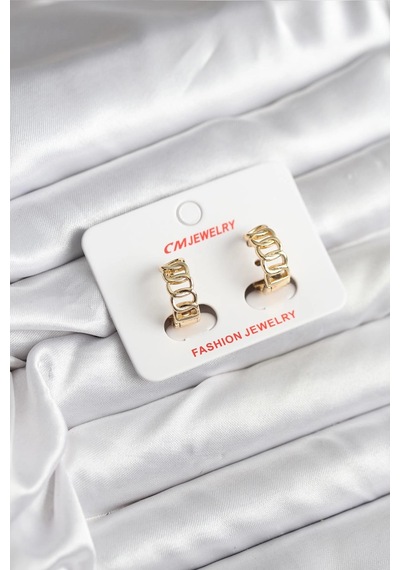 14k Gold Renk Kaplama Samanyolu Model Cm Kadın Küpe Altın - Çok Renkli