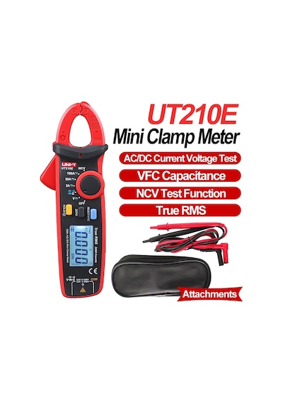 Ut210a-current Clamp Mini Multimetre Test Cihazı Uni T Ut210e Ut210d Amperometrik Ölçüm Pensesi Ampermetre Ac Dc Frekans Kanca Metre Pro