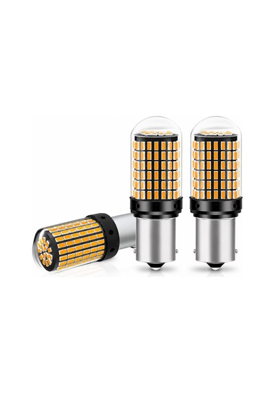 P21w 144 Ledli Ultra Parlak Geri Vites Park Ampül Tek Duy Turuncu 2 Adet