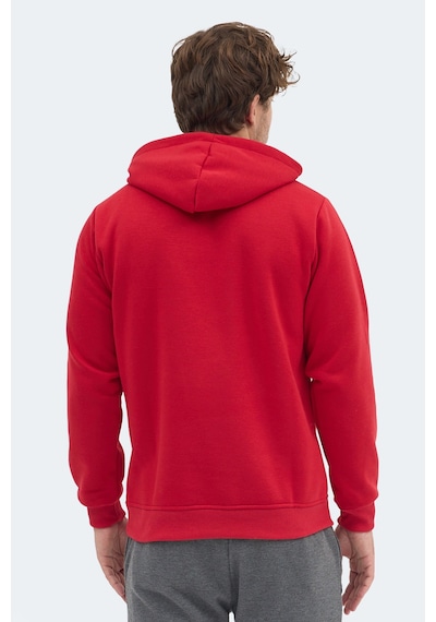 Slazenger Moonlıght I Erkek Kapüşonlu Kırmızı Sweatshırt Kırmızı