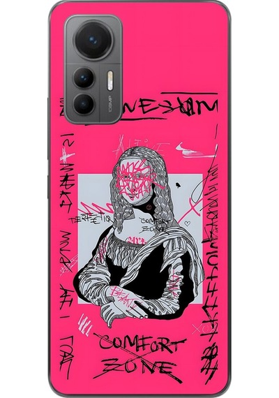 Xiaomi Mi 12 Lite Uyumlu Şeffaf Kılıf Graffiti 1 Tasarımlı