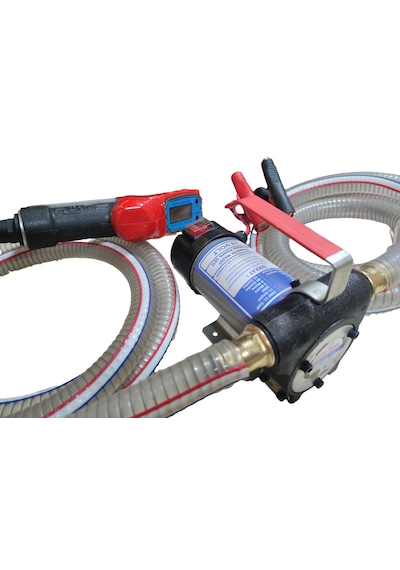 24 Volt Mazot Aktarma Pompası&5 Metre Telli Hortum&sayaçlı Tabanc