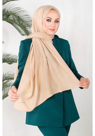 Harem Scarf Amor Şal - Koyu Bej - Koyu Bej