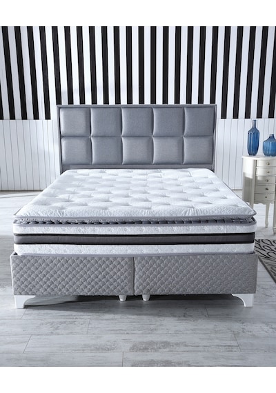 Royal Lux Bedding Şehrazat Pedli Paket Yaylı Yatak Tavşan Kumaş