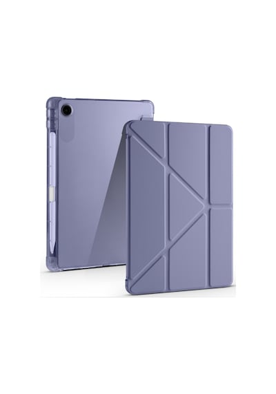 Lenovo Tab Tb-311fu Uyumlu Kılıf Kalem Bölmeli, Tri-folding, Standlı Tablet Koruyucu Kapaklı Kılıf