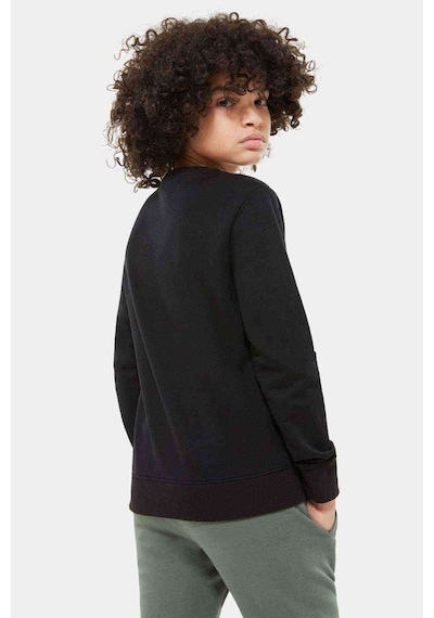 Tshirthane My Best Friend Baskılı Unisex Çocuk Siyah Sweatshirt